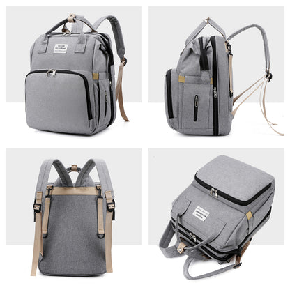 Pack Paseo Seguro: Mochila Maternal (Cuna Integrada) + Calentador USB de Regalo