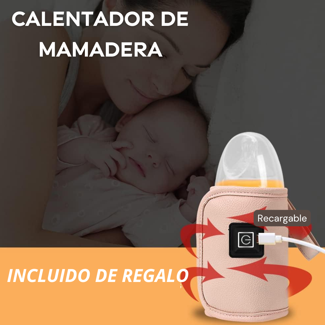 Pack Paseo Seguro: Mochila Maternal (Cuna Integrada) + Calentador USB de Regalo